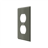 Deltana - Switch Plate, Double Outlet - Antique Nickel