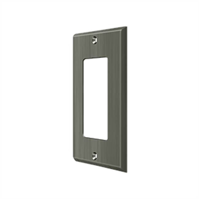 Deltana - Switch Plate, Single Rocker - Antique Nickel