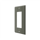 Deltana - Switch Plate, Single Rocker - Antique Nickel
