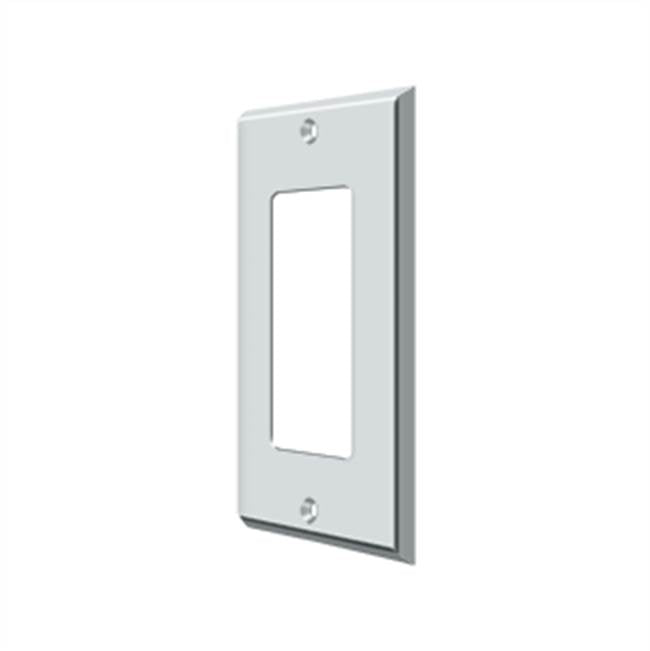Deltana - Switch Plate, Single Rocker - Polished Chrome