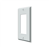 Deltana - Switch Plate, Single Rocker - Polished Chrome