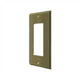 Deltana - Switch Plate, Single Rocker - Antique Brass