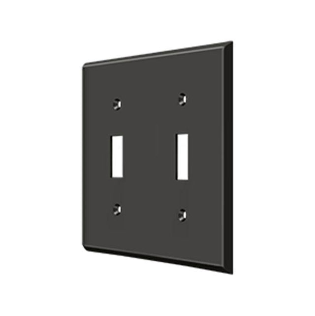 Deltana - Switch Plate, Double Standard - Oil-rubbed Bronze