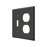 Deltana - Switch Plate, Single Switch/Double Outlet - Oil-rubbed Bronze