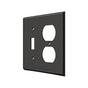 Deltana - Switch Plate, Single Switch/Double Outlet - Oil-rubbed Bronze