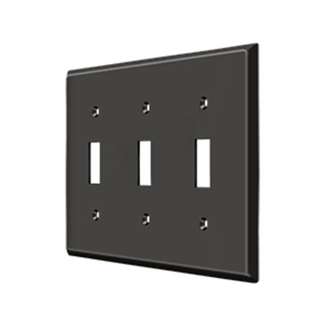 Deltana - Switch Plate, Triple Standard - Oil-rubbed Bronze