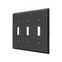 Deltana - Switch Plate, Triple Standard - Oil-rubbed Bronze