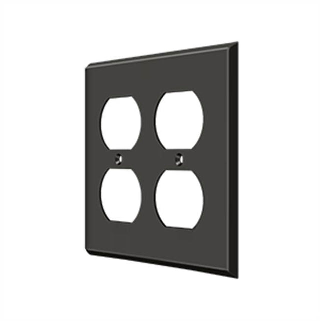 Deltana - Switch Plate, Quadruple Outlet - Oil-rubbed Bronze