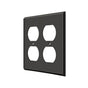 Deltana - Switch Plate, Quadruple Outlet - Oil-rubbed Bronze