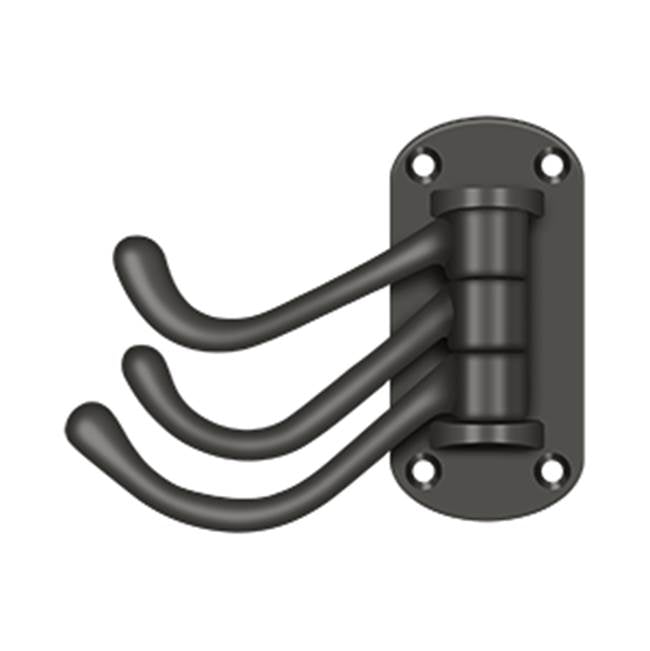 Deltana - Triple Swivel Hook, Heavy Duty, 4'' Projection - Oil-rubbed Bronze