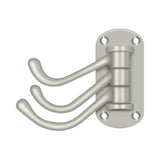 Deltana - Triple Swivel Hook, Heavy Duty, 4'' Projection - Brushed Nickel
