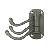 Deltana - Triple Swivel Hook, Heavy Duty, 4'' Projection - Antique Nickel