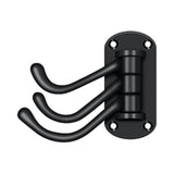 Deltana - Triple Swivel Hook, Heavy Duty, 4'' Projection - Paint Black