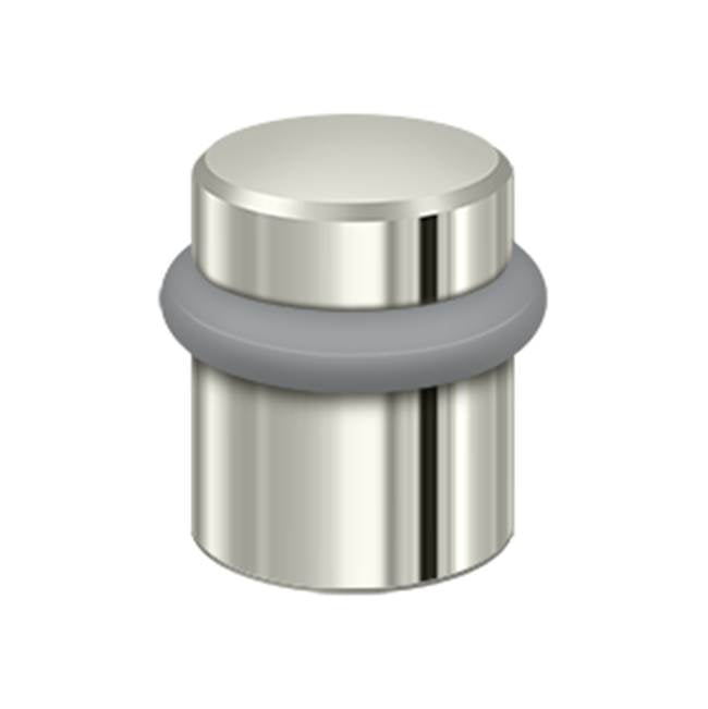 Deltana - Round Universal Floor Bumper 1-1/2'', Solid Brass - Polished Nickel