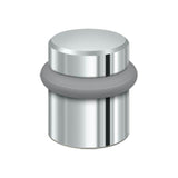 Deltana - Round Universal Floor Bumper 1-1/2'', Solid Brass - Polished Chrome