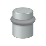 Deltana - Round Universal Floor Bumper 1-1/2'', Solid Brass - Brushed Chrome