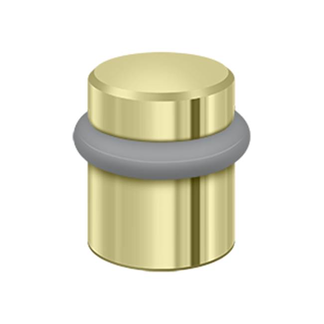 Deltana - Round Universal Floor Bumper 1-1/2'', Solid Brass - Unlacquered Brass