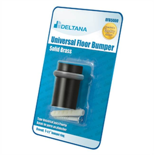 Deltana - Universal Floor Bumper Blister Pack 2'', Solid Brass - Oil-rubbed Bronze