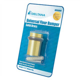 Deltana - Universal Floor Bumper Blister Pack 2'', Solid Brass - Polished Brass