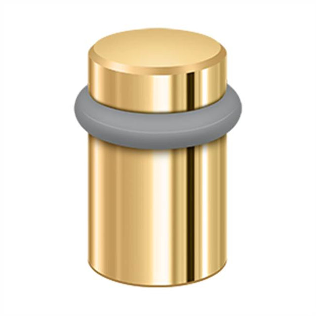 Deltana - Round Universal Floor Bumper 2'', Solid Brass - PVD Polished Brass