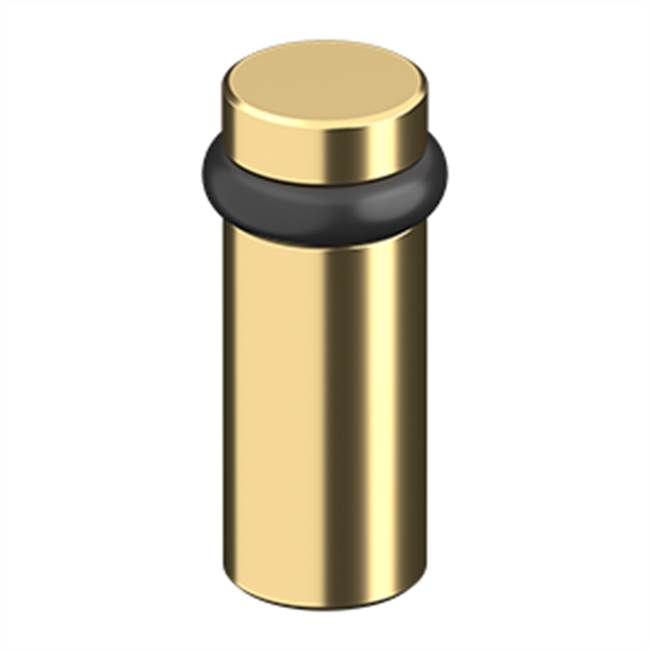 Deltana - ROUND UNIVERSAL FLOOR BUMPER 3'', SOLID BRASS - PVD Polished Brass