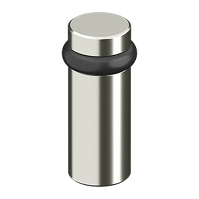 Deltana - ROUND UNIVERSAL FLOOR BUMPER 3'', SOLID BRASS - Polished Nickel