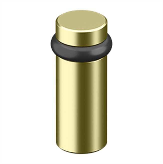 Deltana - ROUND UNIVERSAL FLOOR BUMPER 3'', SOLID BRASS - Unlacquered Brass