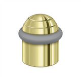 Deltana - Round Universal Floor Bumper Dome Cap 1-5/8'', Solid Brass - Polished Brass