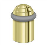 Deltana - Round universal Floor Bumper Dome Cap 2-1/8'', Solid Brass - Polished Brass