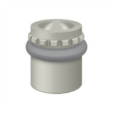 Deltana - Round Universal Floor Bumper Pattern Cap 1-5/8'', Solid Brass - Brushed Nickel