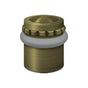 Deltana - Round Universal Floor Bumper Pattern Cap 1-5/8'', Solid Brass - Antique Brass