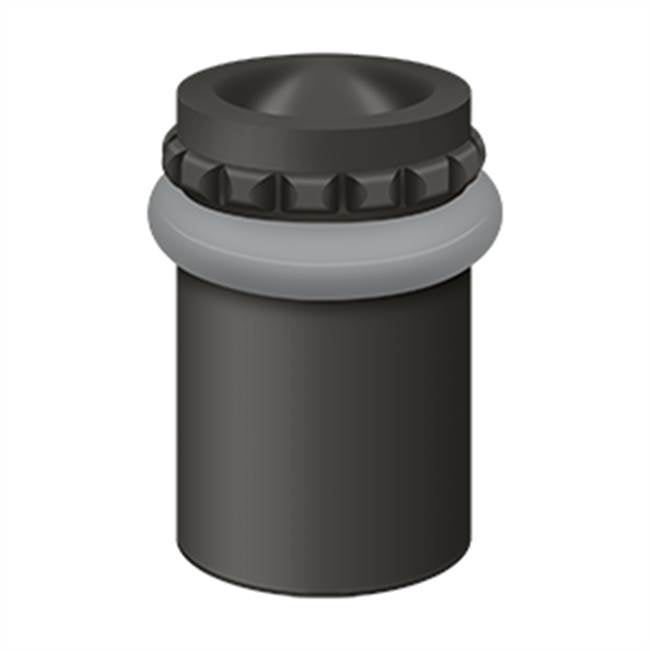Deltana - Round Universal Floor Bumper Pattern Cap 2-1/8'', Solid Brass - Oil-rubbed Bronze