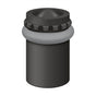 Deltana - Round Universal Floor Bumper Pattern Cap 2-1/8'', Solid Brass - Oil-rubbed Bronze