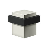 Deltana - Square Universal Floor Bumper 1-3/8'', Solid Brass - Polished Nickel