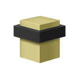 Deltana - Square Universal Floor Bumper 1-3/8'', Solid Brass - Polished Brass