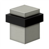 Deltana - Square Universal Floor Bumper 2-1/2'', Solid Brass - Brushed Nickel