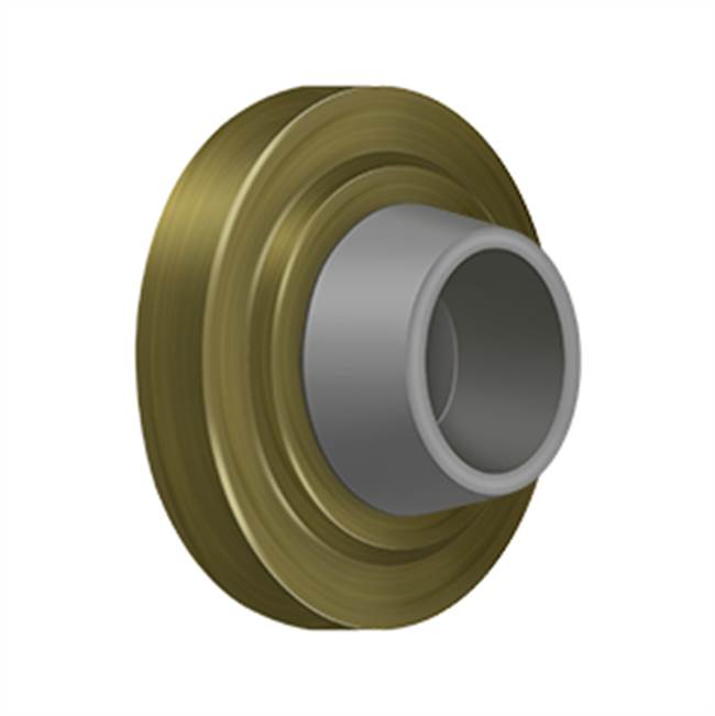 Deltana - Concave Flush Bumper 2-3/8'' Diam. - Antique Brass