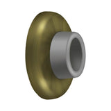 Deltana - Wall Mount Concave Flush Bumper, 2-1/2'' Diam. - Antique Brass