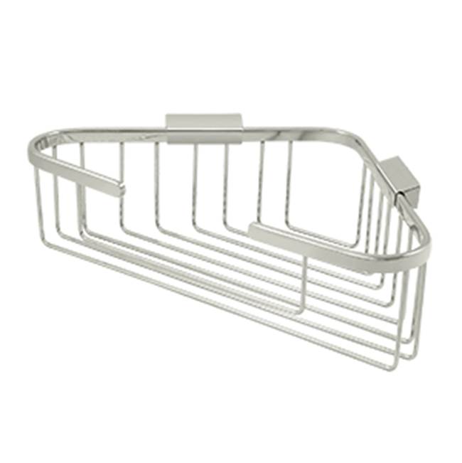 Deltana - Wire Basket, 13-1/4'' x 10-1/4'' Triangular Corner - Polished Nickel