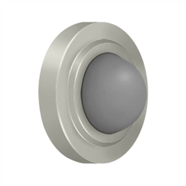 Deltana - Convex Flush Bumper 2-3/8'' Diam. - Brushed Nickel