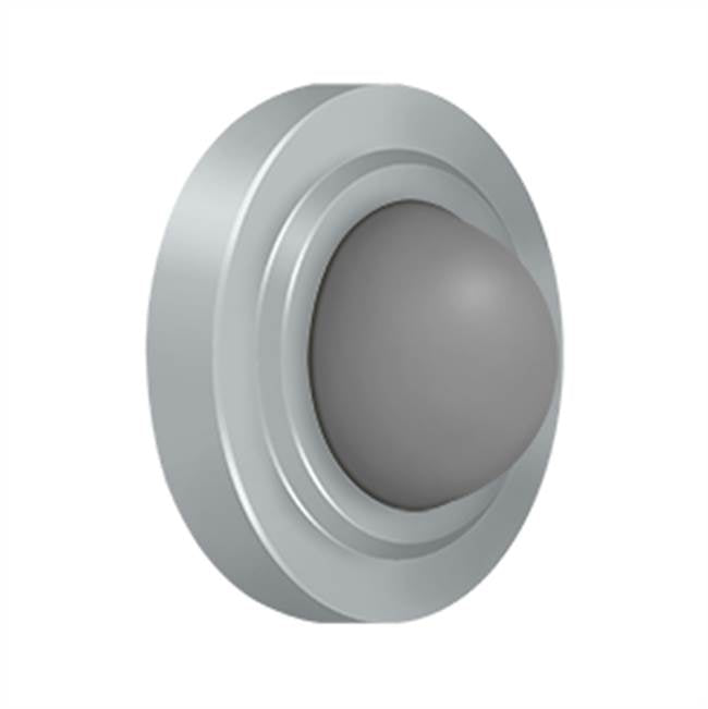 Deltana - Convex Flush Bumper 2-3/8'' Diam. - Brushed Chrome