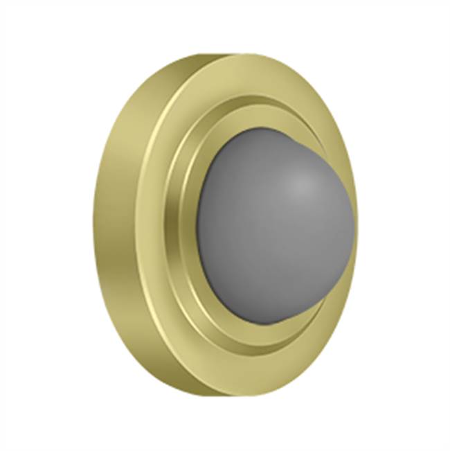 Deltana - Convex Flush Bumper 2-3/8'' Diam. - Polished Brass