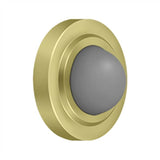 Deltana - Convex Flush Bumper 2-3/8'' Diam. - Polished Brass