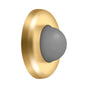 Deltana - Wall Mount Convex Flush Bumper, 2-1/2'' Diam. - PVD Polished Brass