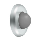 Deltana - Wall Mount Convex Flush Bumper, 2-1/2'' Diam. - Polished Chrome