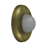 Deltana - Wall Mount Convex Flush Bumper, 2-1/2'' Diam. - Antique Brass