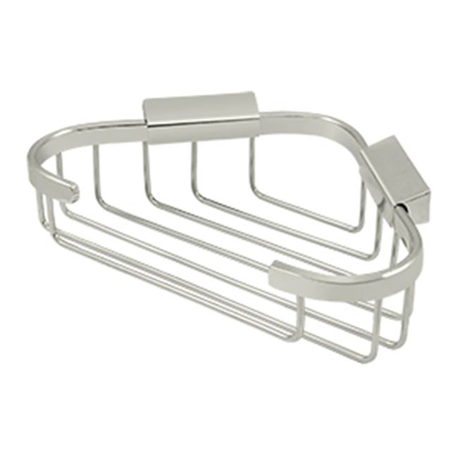 Deltana - Wire Basket, 8-3/4'' x 6-7/8'' Triangular Corner - Polished Nickel