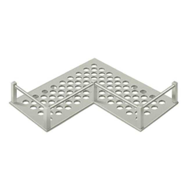 Deltana - Bathroom Basket HD Universal Corner 9'' - Brushed Nickel