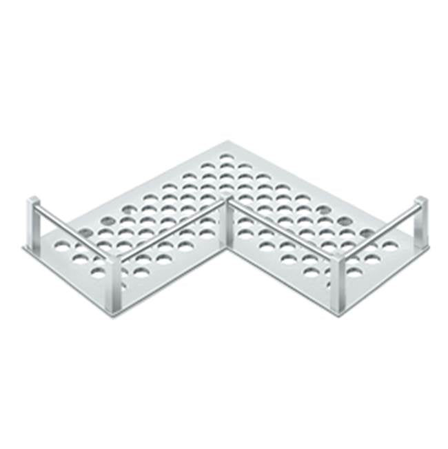 Deltana - Bathroom Basket HD Universal Corner 9'' - Polished Chrome