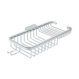 Deltana - Wire Basket 10-3/8'', Rectangular Deep and Shallow, With Hook - Polished Chrome